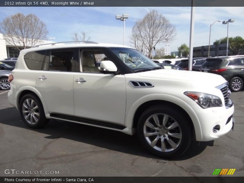 Moonlight White / Wheat 2012 Infiniti QX 56 4WD
