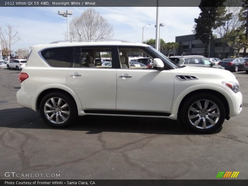 Moonlight White / Wheat 2012 Infiniti QX 56 4WD
