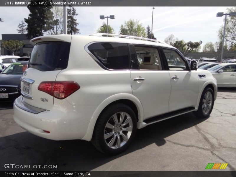 Moonlight White / Wheat 2012 Infiniti QX 56 4WD