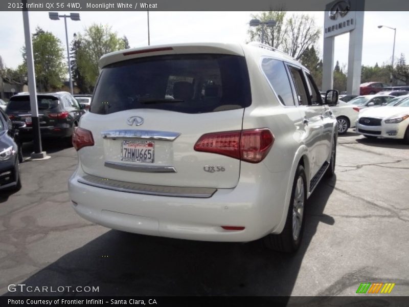 Moonlight White / Wheat 2012 Infiniti QX 56 4WD