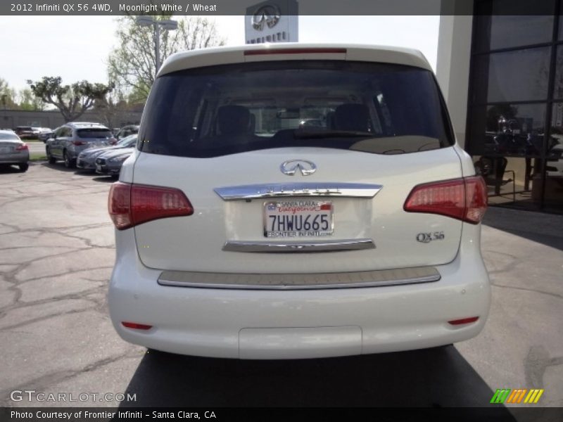 Moonlight White / Wheat 2012 Infiniti QX 56 4WD