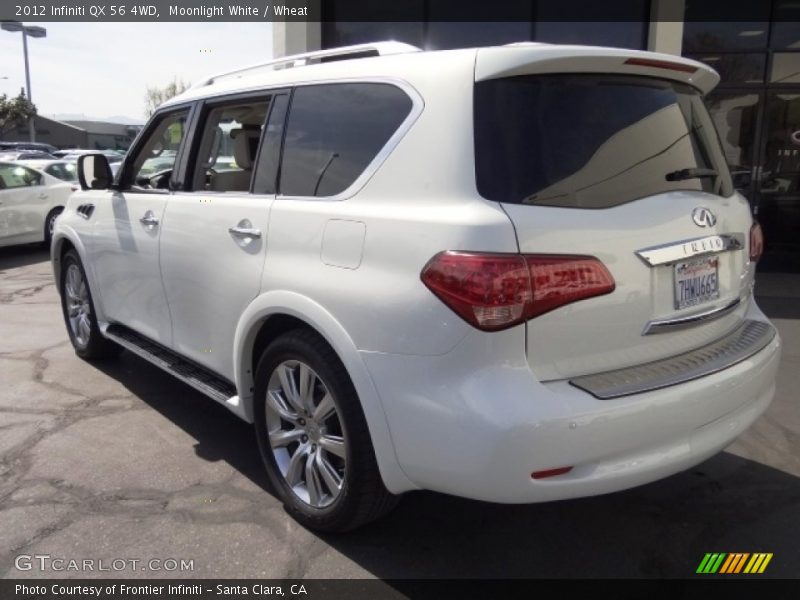 Moonlight White / Wheat 2012 Infiniti QX 56 4WD