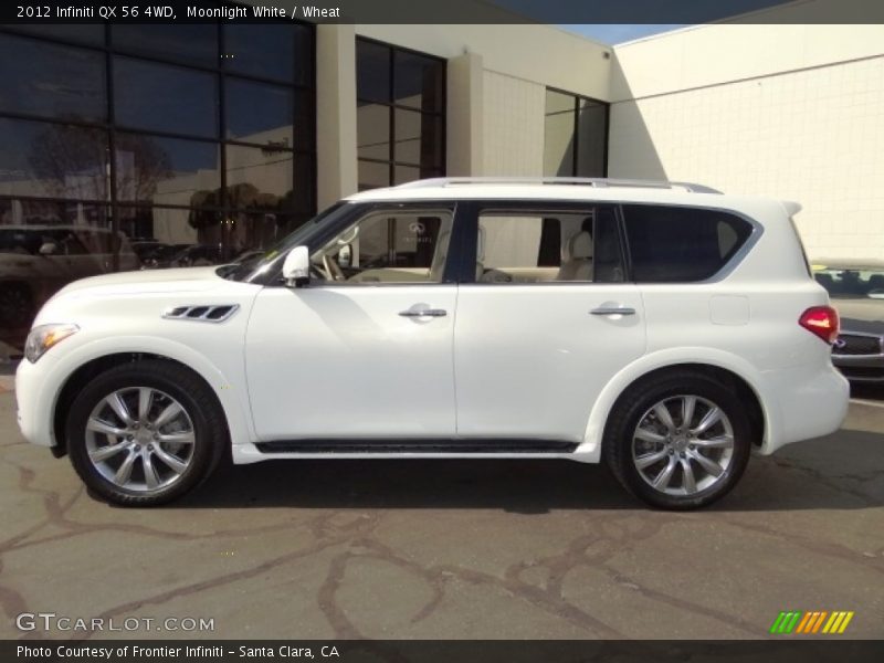 Moonlight White / Wheat 2012 Infiniti QX 56 4WD