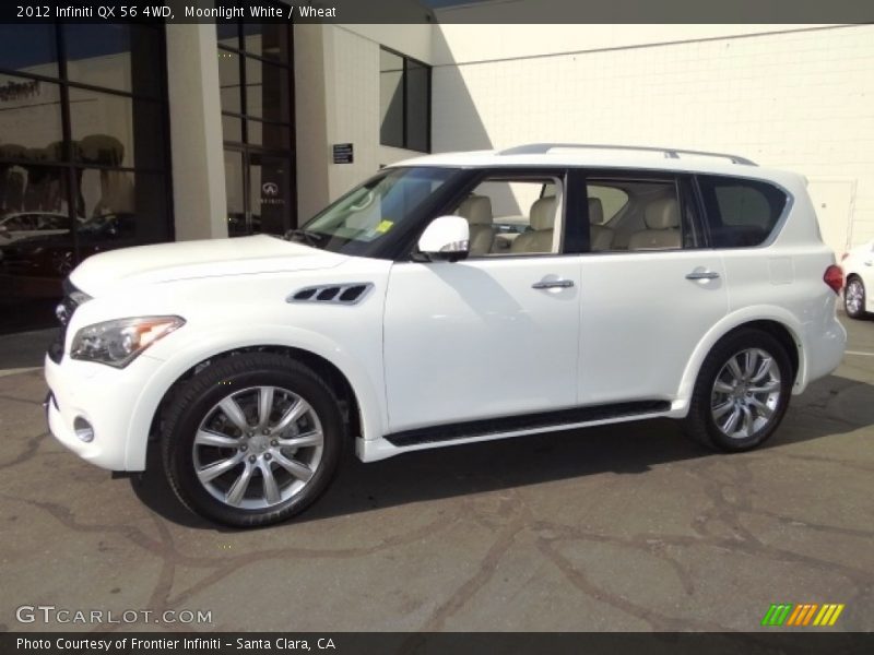 Moonlight White / Wheat 2012 Infiniti QX 56 4WD