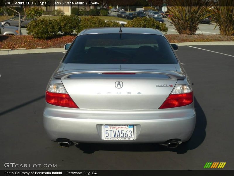Satin Silver Metallic / Ebony 2003 Acura CL 3.2 Type S