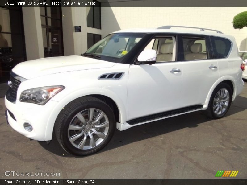 Moonlight White / Wheat 2012 Infiniti QX 56 4WD