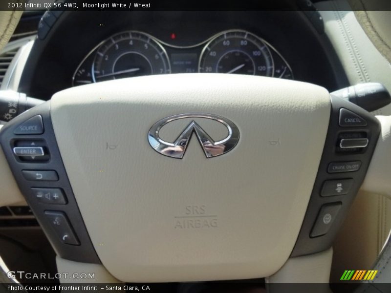 Moonlight White / Wheat 2012 Infiniti QX 56 4WD