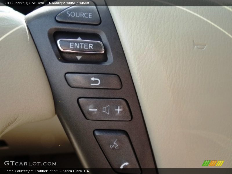Moonlight White / Wheat 2012 Infiniti QX 56 4WD