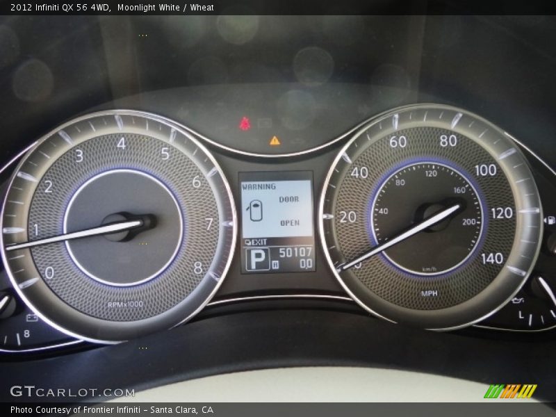 Moonlight White / Wheat 2012 Infiniti QX 56 4WD