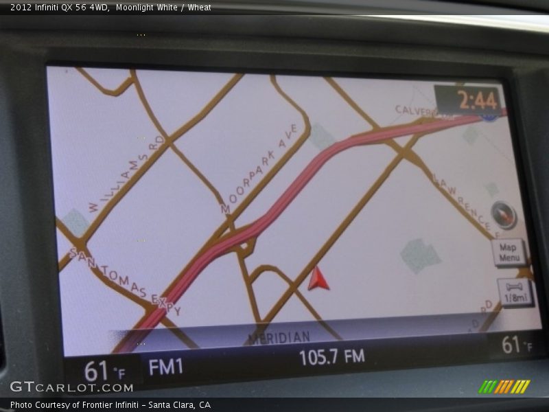 Moonlight White / Wheat 2012 Infiniti QX 56 4WD