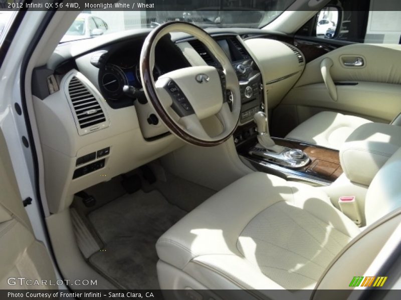 Moonlight White / Wheat 2012 Infiniti QX 56 4WD