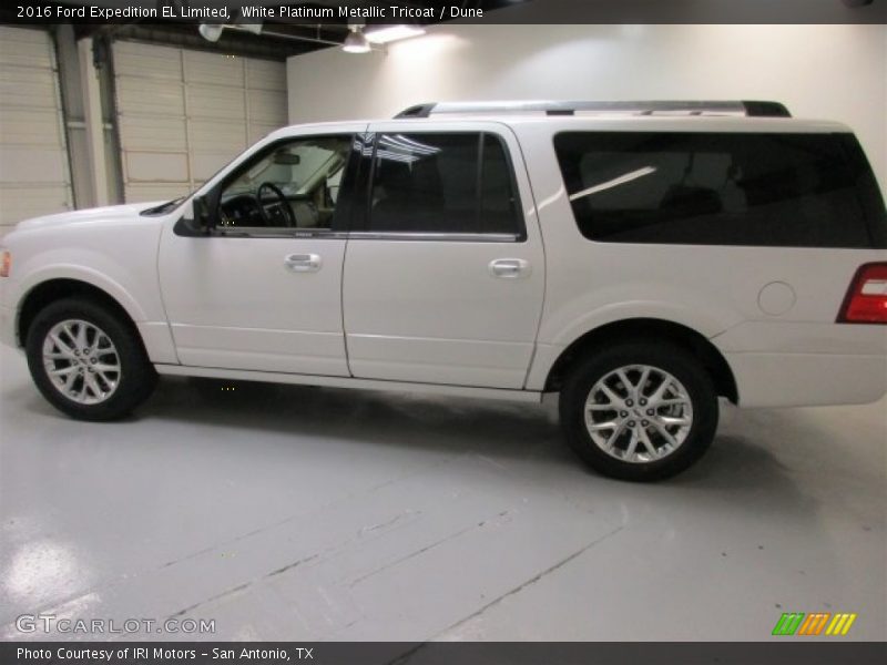 White Platinum Metallic Tricoat / Dune 2016 Ford Expedition EL Limited