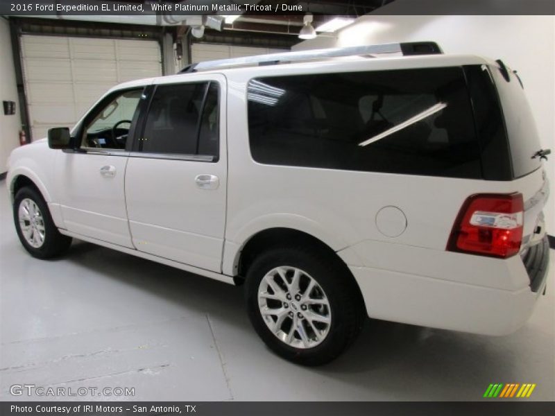 White Platinum Metallic Tricoat / Dune 2016 Ford Expedition EL Limited