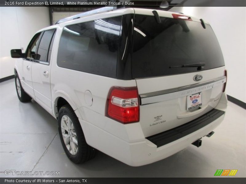 White Platinum Metallic Tricoat / Dune 2016 Ford Expedition EL Limited