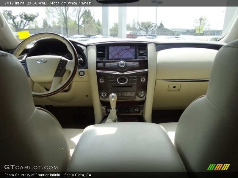 Moonlight White / Wheat 2012 Infiniti QX 56 4WD