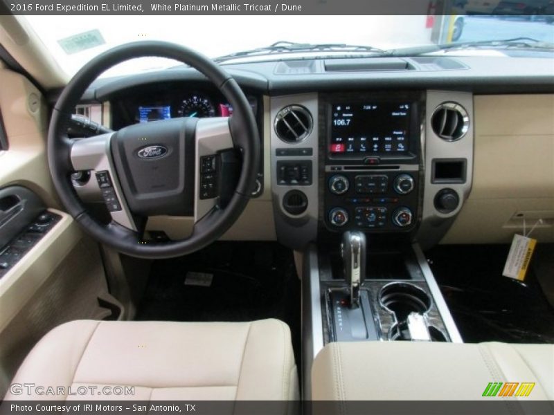 White Platinum Metallic Tricoat / Dune 2016 Ford Expedition EL Limited