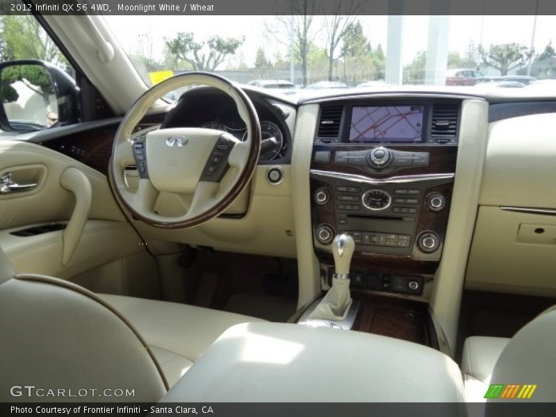 Moonlight White / Wheat 2012 Infiniti QX 56 4WD