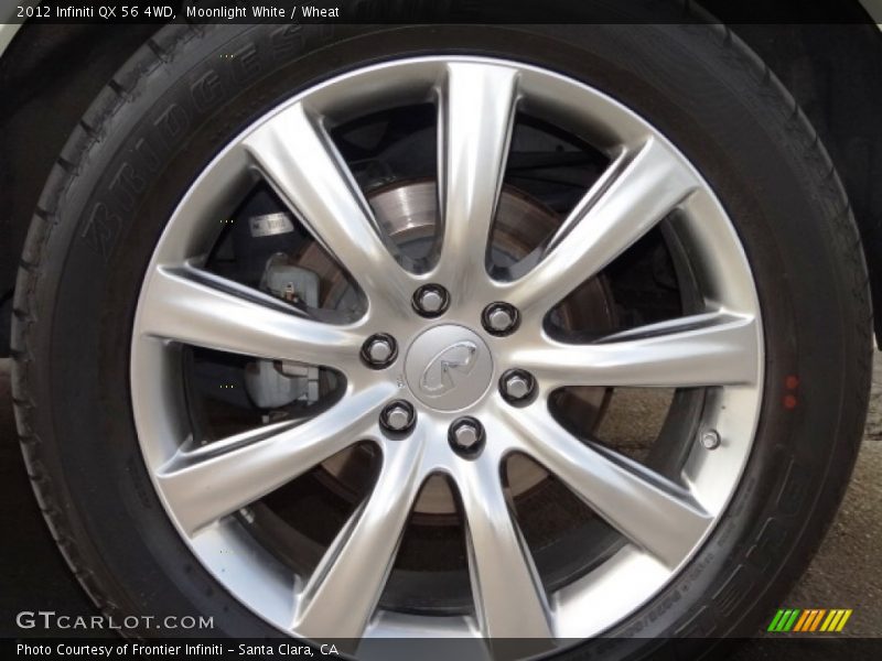 Moonlight White / Wheat 2012 Infiniti QX 56 4WD