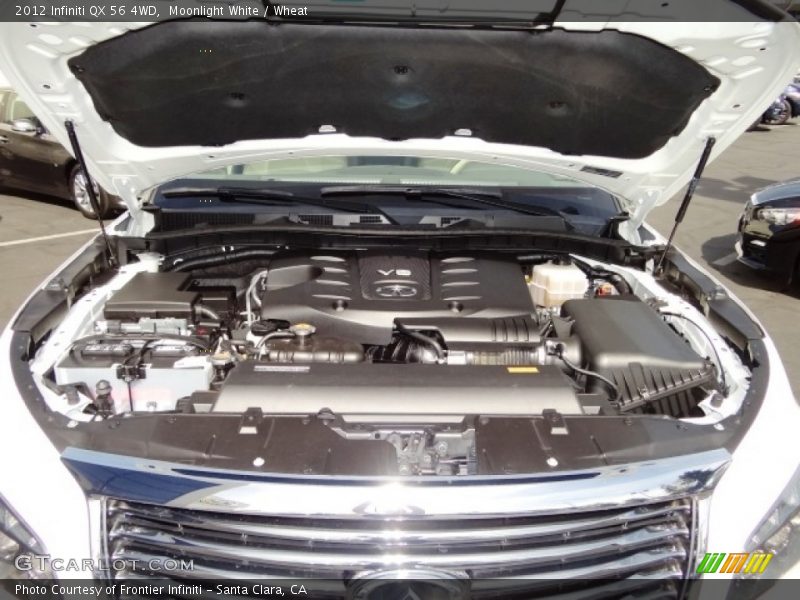 Moonlight White / Wheat 2012 Infiniti QX 56 4WD