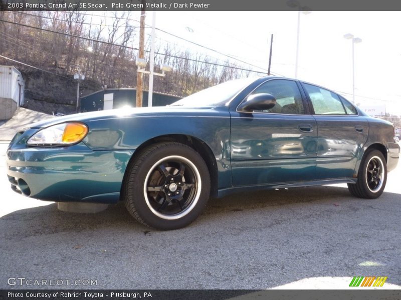 Polo Green Metallic / Dark Pewter 2003 Pontiac Grand Am SE Sedan