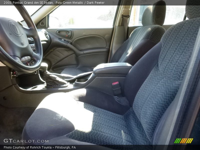 Polo Green Metallic / Dark Pewter 2003 Pontiac Grand Am SE Sedan