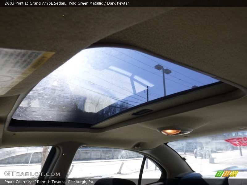 Polo Green Metallic / Dark Pewter 2003 Pontiac Grand Am SE Sedan