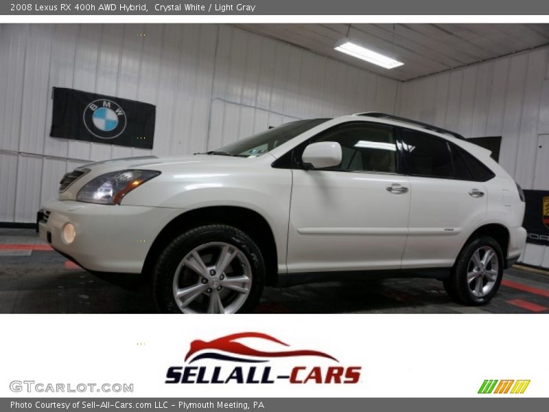 Crystal White / Light Gray 2008 Lexus RX 400h AWD Hybrid