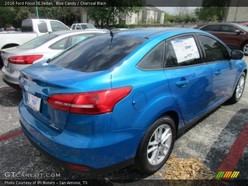 Blue Candy / Charcoal Black 2016 Ford Focus SE Sedan