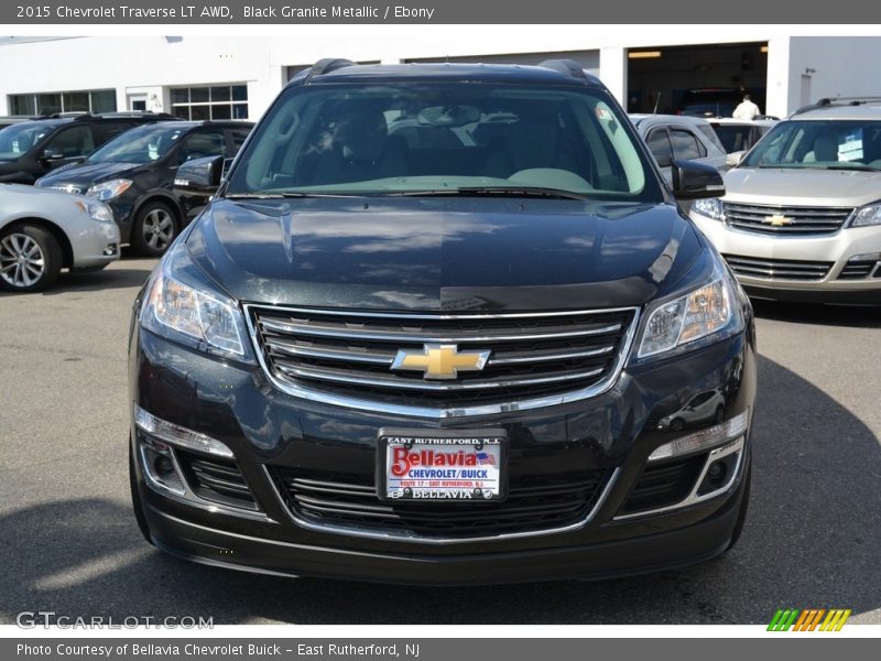 Black Granite Metallic / Ebony 2015 Chevrolet Traverse LT AWD