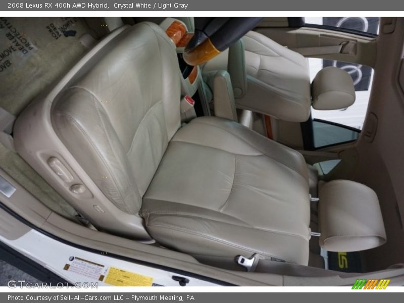 Crystal White / Light Gray 2008 Lexus RX 400h AWD Hybrid