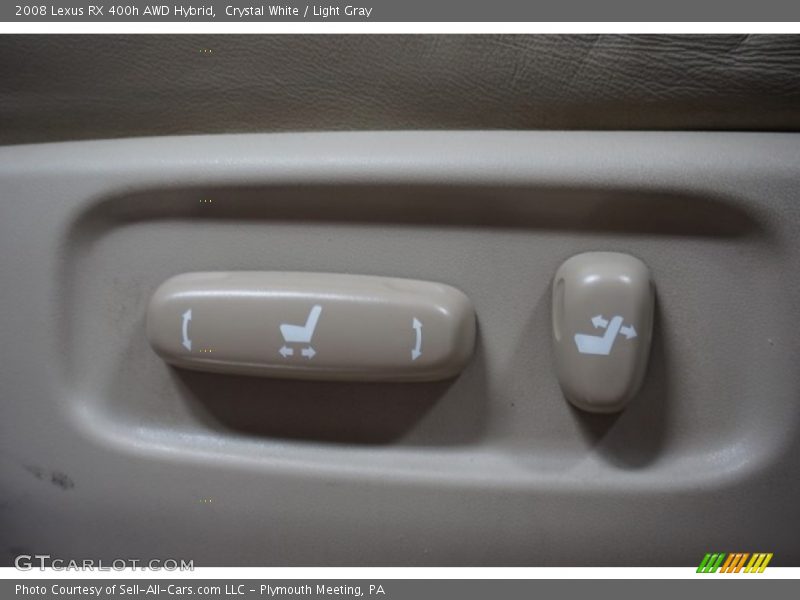 Crystal White / Light Gray 2008 Lexus RX 400h AWD Hybrid