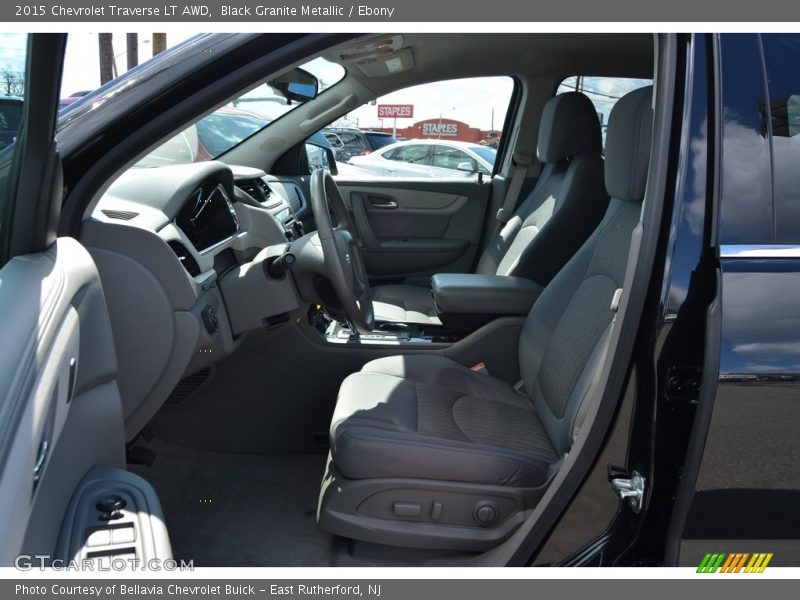 Black Granite Metallic / Ebony 2015 Chevrolet Traverse LT AWD