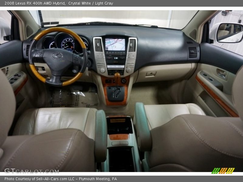 Crystal White / Light Gray 2008 Lexus RX 400h AWD Hybrid