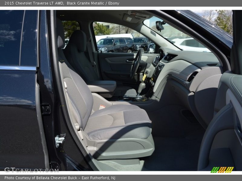 Black Granite Metallic / Ebony 2015 Chevrolet Traverse LT AWD