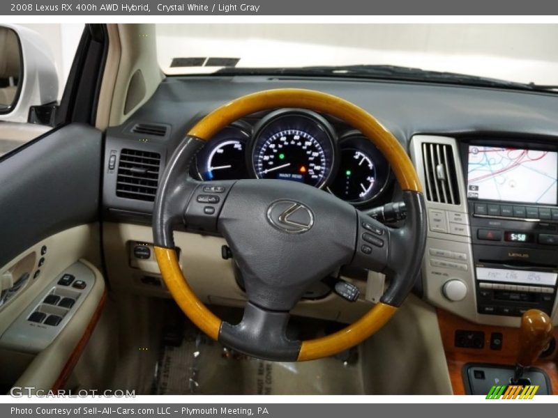 Crystal White / Light Gray 2008 Lexus RX 400h AWD Hybrid