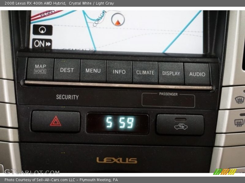 Crystal White / Light Gray 2008 Lexus RX 400h AWD Hybrid