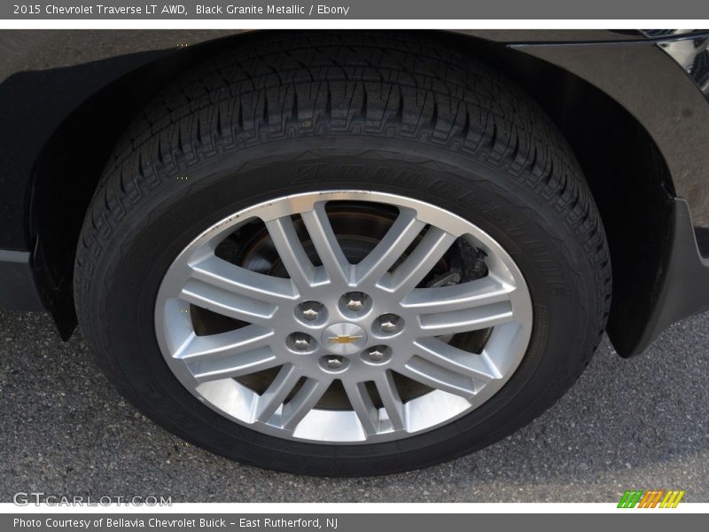 Black Granite Metallic / Ebony 2015 Chevrolet Traverse LT AWD