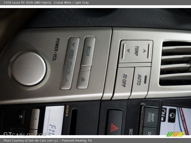 Crystal White / Light Gray 2008 Lexus RX 400h AWD Hybrid