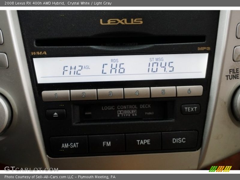 Crystal White / Light Gray 2008 Lexus RX 400h AWD Hybrid