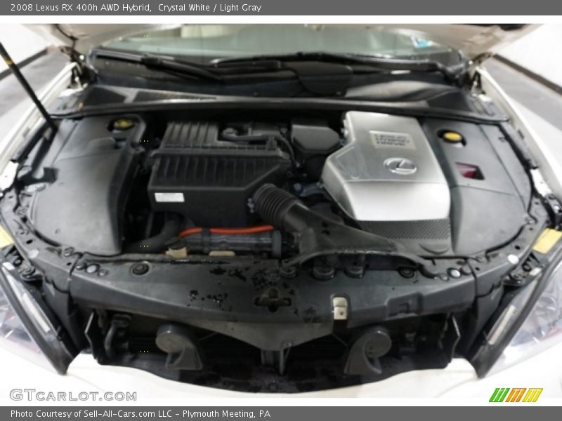 Crystal White / Light Gray 2008 Lexus RX 400h AWD Hybrid
