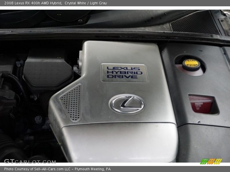 Crystal White / Light Gray 2008 Lexus RX 400h AWD Hybrid