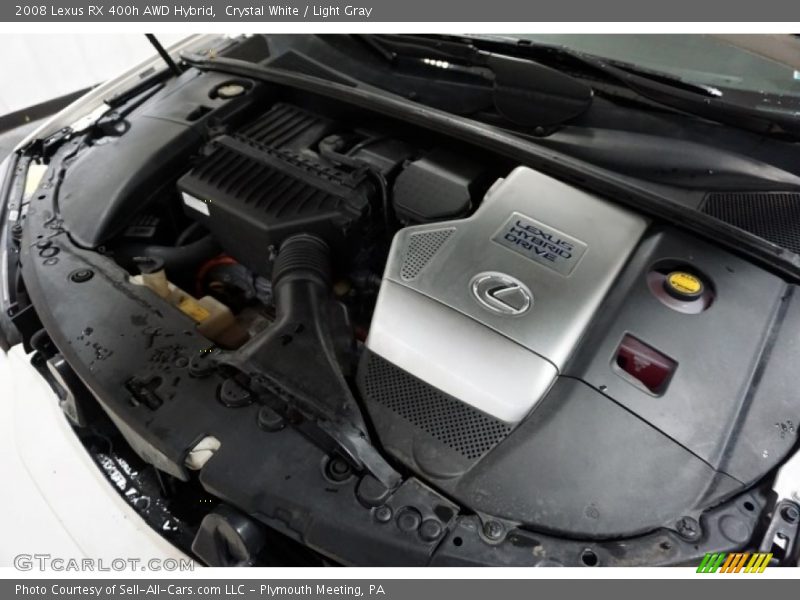 Crystal White / Light Gray 2008 Lexus RX 400h AWD Hybrid