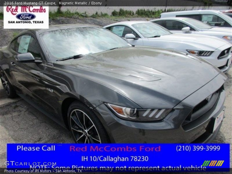 Magnetic Metallic / Ebony 2016 Ford Mustang GT Coupe