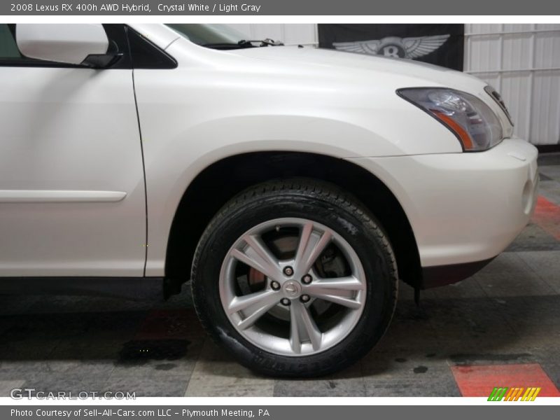 Crystal White / Light Gray 2008 Lexus RX 400h AWD Hybrid