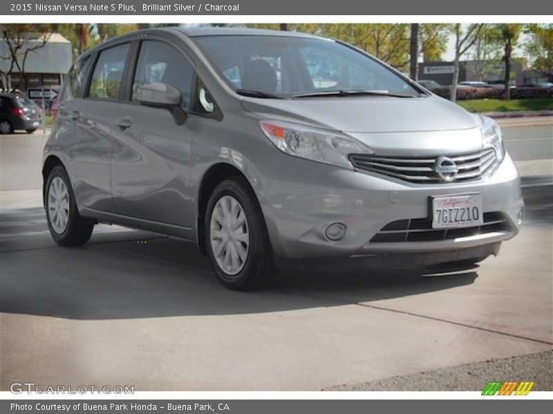 Brilliant Silver / Charcoal 2015 Nissan Versa Note S Plus