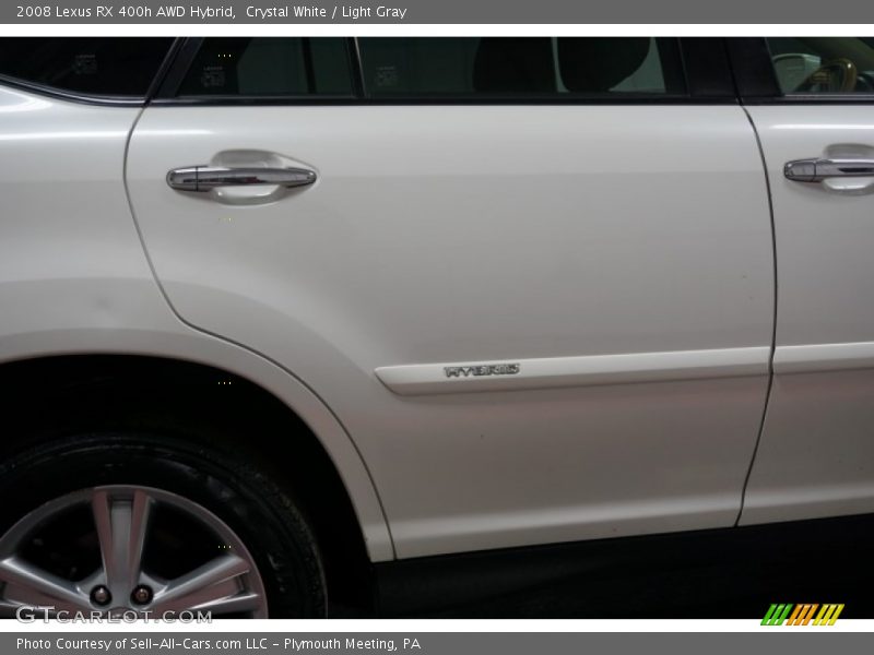 Crystal White / Light Gray 2008 Lexus RX 400h AWD Hybrid