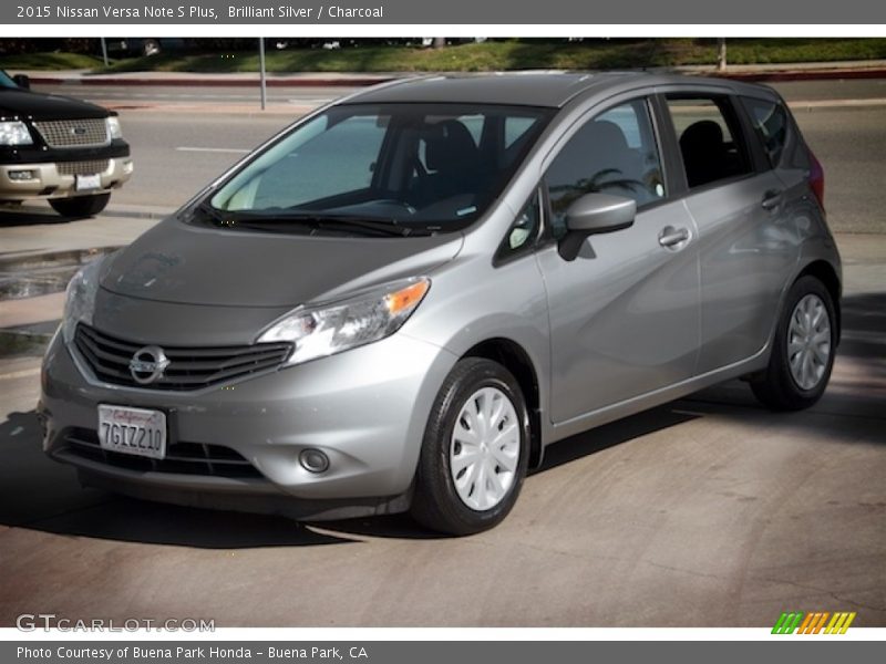 Brilliant Silver / Charcoal 2015 Nissan Versa Note S Plus