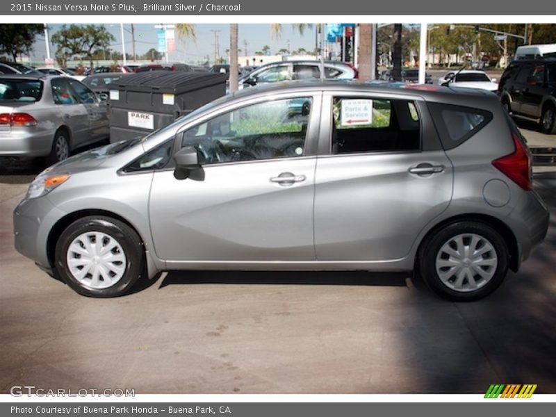 Brilliant Silver / Charcoal 2015 Nissan Versa Note S Plus