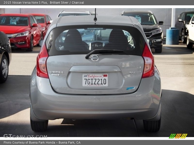 Brilliant Silver / Charcoal 2015 Nissan Versa Note S Plus