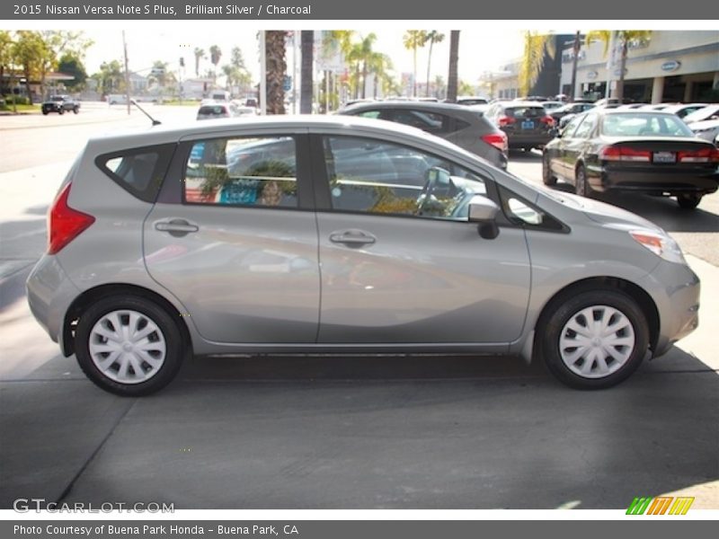 Brilliant Silver / Charcoal 2015 Nissan Versa Note S Plus